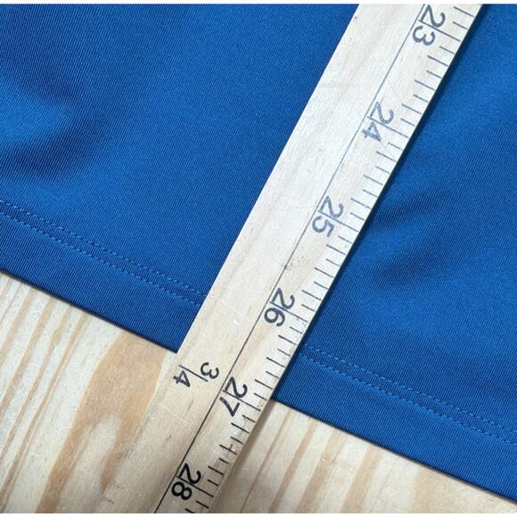 Nike Pro Shirt Womens Size L Fitted Blue Short Sleeve - Picture 5 of 5